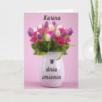 Carte de jour personnalisée Karina Polonaise