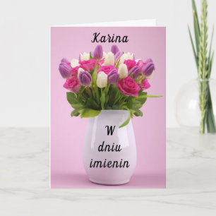 Carte de jour personnalisée Karina Polonaise