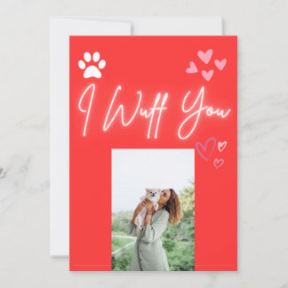 Carte De Jour Personnalisée Valentines Du Chien Po