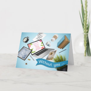 Carte de jour pour les administrateurs amusants - 