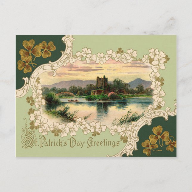 Carte de jour St Patrick du Château de Shamrock vi (Devant)