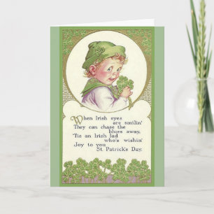 Carte de jour St. Patrick Lad vintage