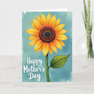 Carte de jour tournesol radieux