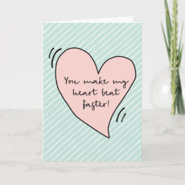 Carte de jour Valentines, Vous faites battre mon c