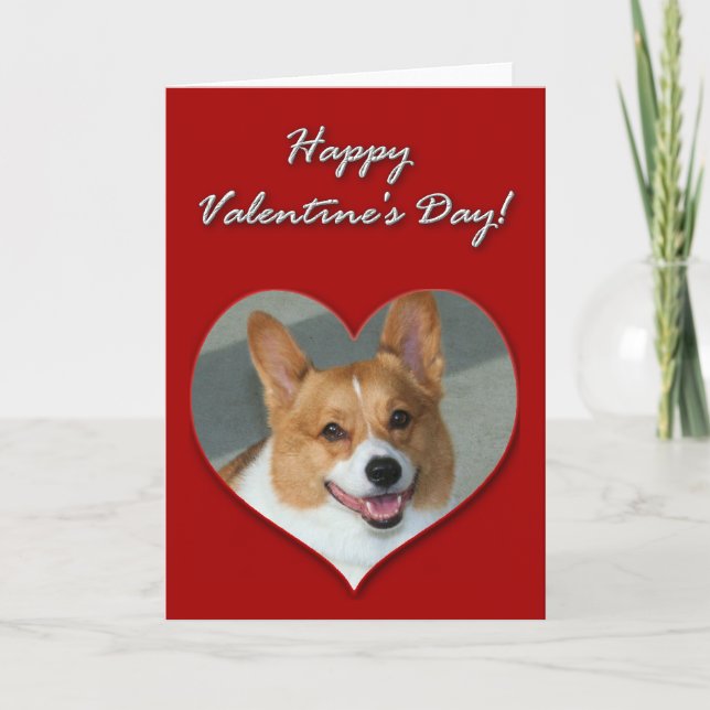 Carte de jour Welsh Corgi Valentines (Devant)