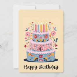 Carte de Joyeux Anniversaire