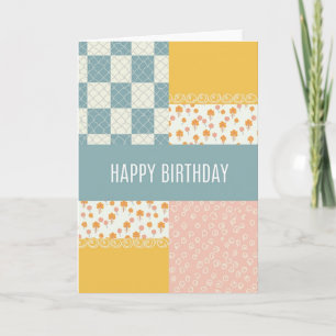 Carte de joyeux anniversaire à motif
