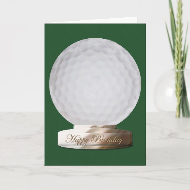 Carte de joyeux anniversaire de golf (Devant)