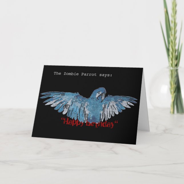 Carte de "joyeux anniversaire" de ZombieParrot (Devant)