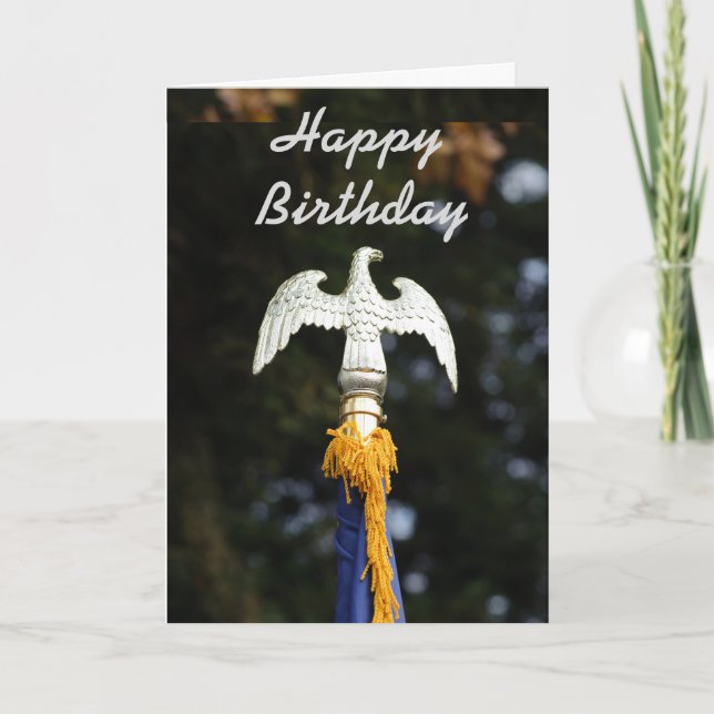 Carte de joyeux anniversaire d'Eagle (Devant)