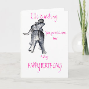Carte de joyeux anniversaire d'Ellie (fille)