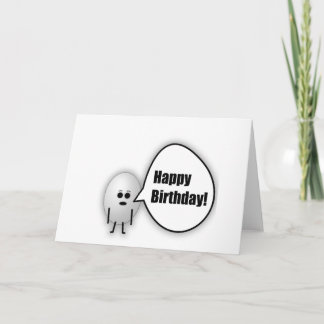 Carte de joyeux anniversaire d'oeufs