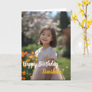Carte de joyeux anniversaire personnalisée avec ph