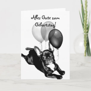 Carte de joyeux anniversaire pour French Bulldog