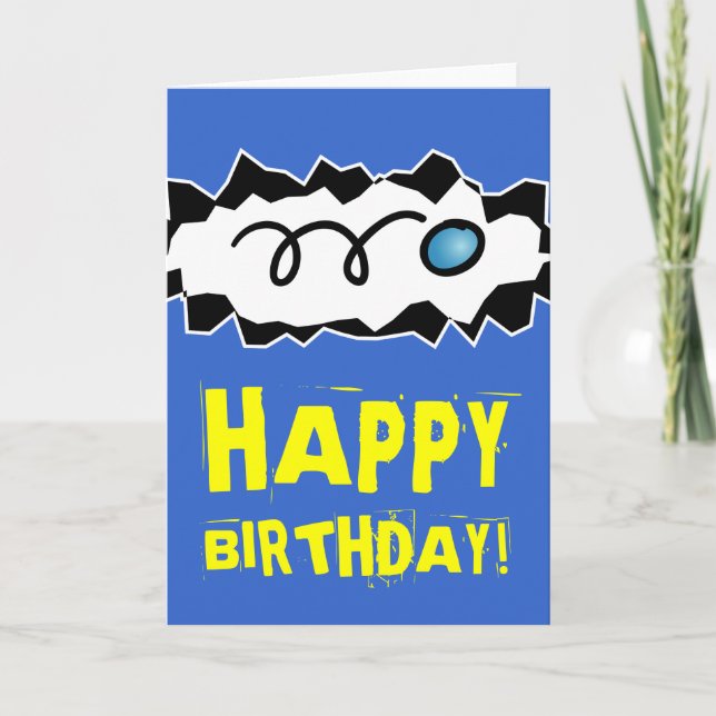 Carte de joyeux anniversaire pour le joueur et le (Devant)