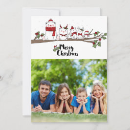 Carte de Joyeux Noël avec la photo personnalisée