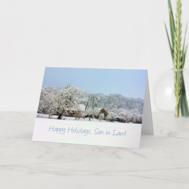 carte de Joyeux Noël de beau-fils (Devant)