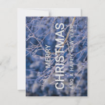 Carte de Joyeux Noël et Bonne Année