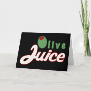 Carte de jus d'olive