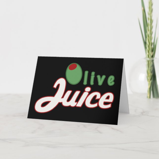 Carte de jus d'olive (Devant)