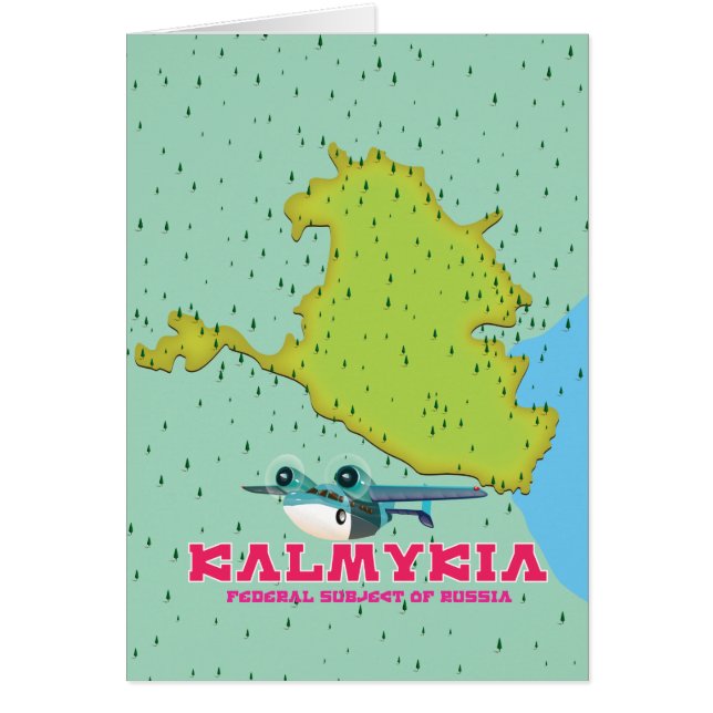 carte de Kalmoukie Russie (Devant)