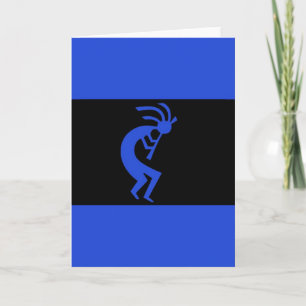 Carte De Kokopelli bleu longtemps