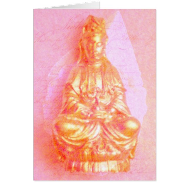 Carte de Kwan Yin de Rose-Or (Devant)