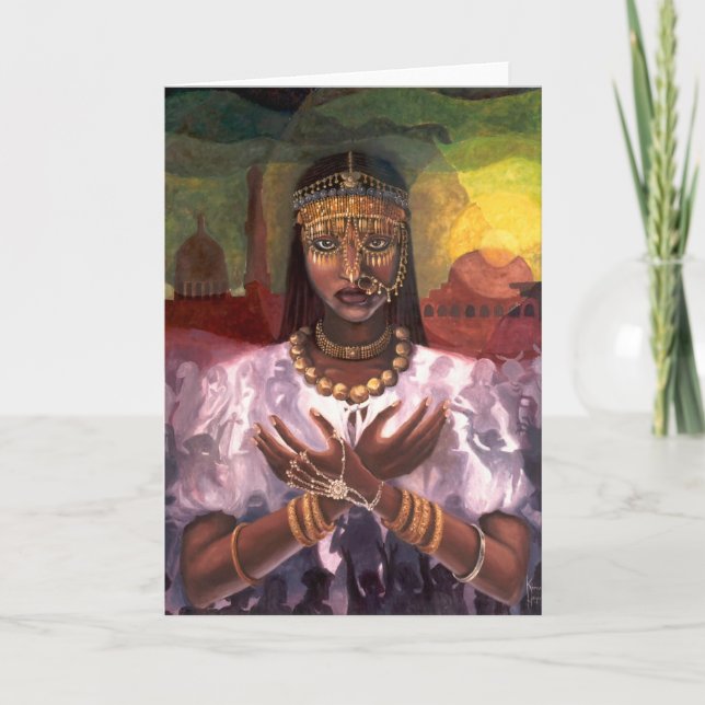 Carte de Kwanzaa "de majesté africaine" (Devant)