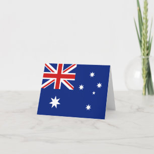 Carte de la Australie avec drapeau