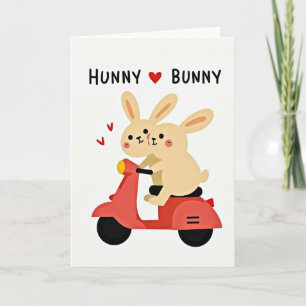 Carte de la balade en scooter de l'amour de lapin