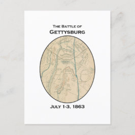 Carte de la bataille de Gettysburg