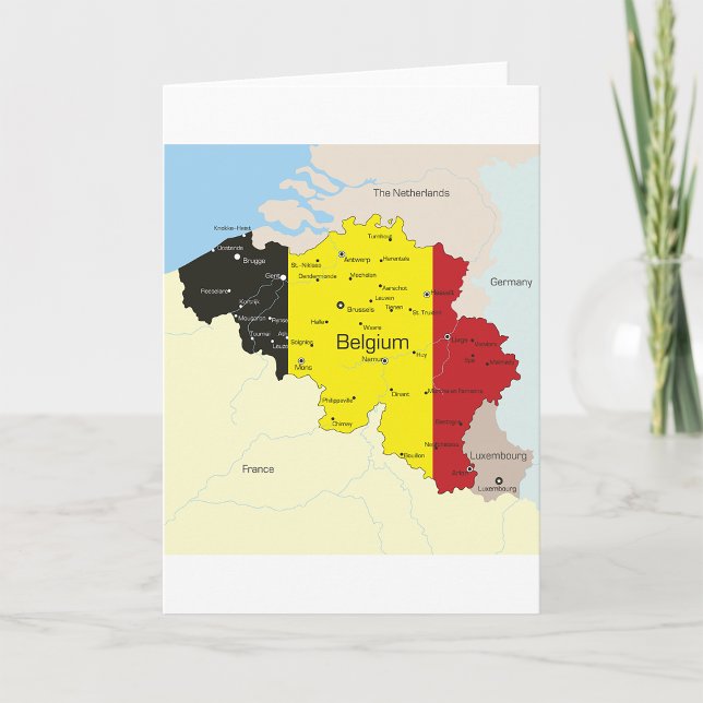 Carte De La Belgique Cartes De Voeux (Créateur téléchargé)