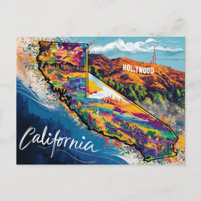 Carte de la Californie (Devant)