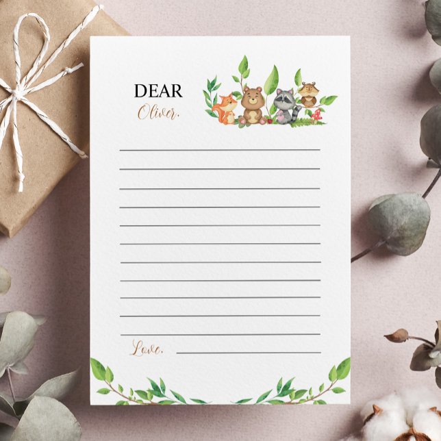 Carte de la capsule de temps Woodland Wild One Not (Créateur téléchargé)