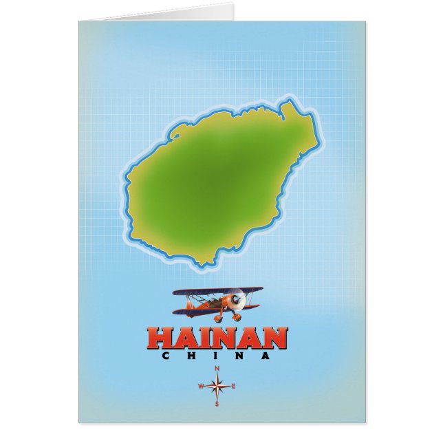 Carte de la Chine de Hainan (Devant)