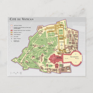 Carte de la Cité du Vatican Diagramme