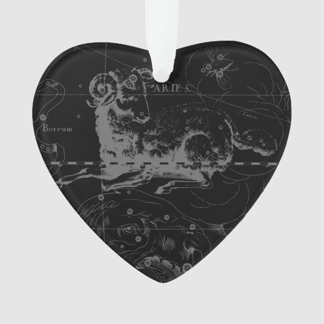 Carte de la constellation d'Aries par Hevelius (devant)