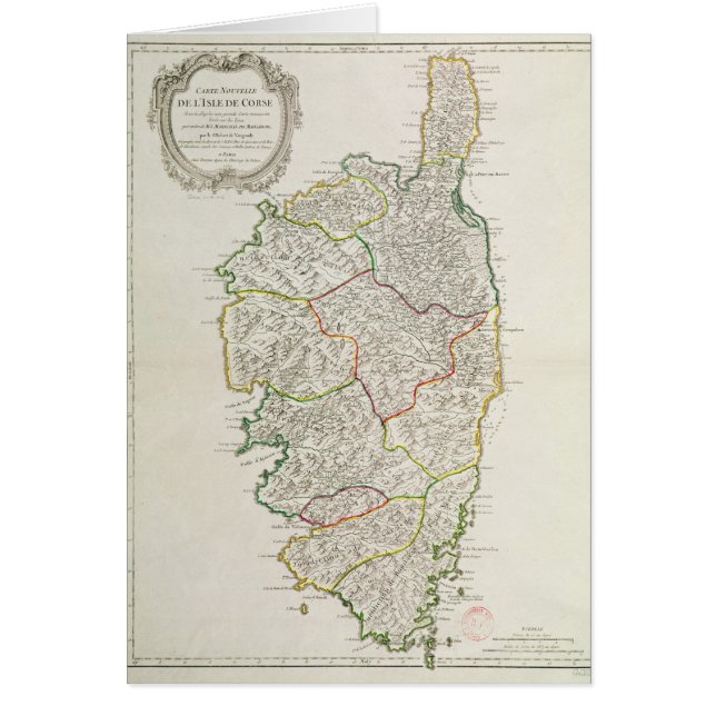 Carte de la Corse (Devant)