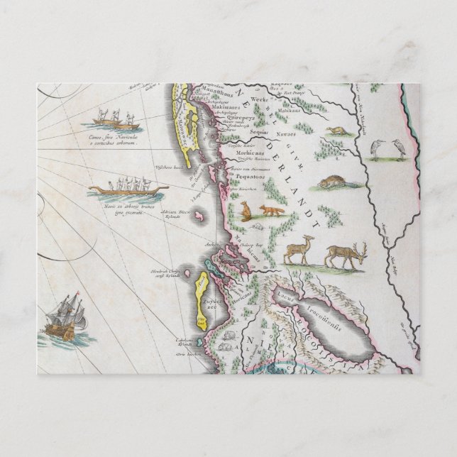 Carte de la côte Est (Devant)