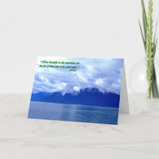 Carte De la façon dont beaux sur les montagnes sont les