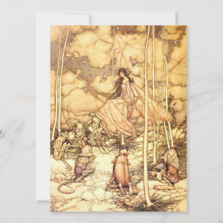 Carte de la fée Arthur Rackham