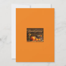 Carte de la fête d'Action de grâce de l'AIH