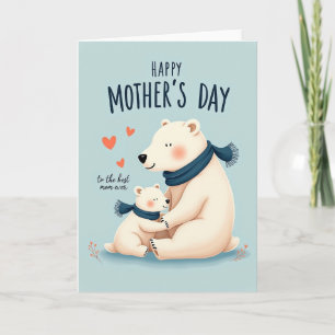 Carte de la fête de la meilleure maman pour ours