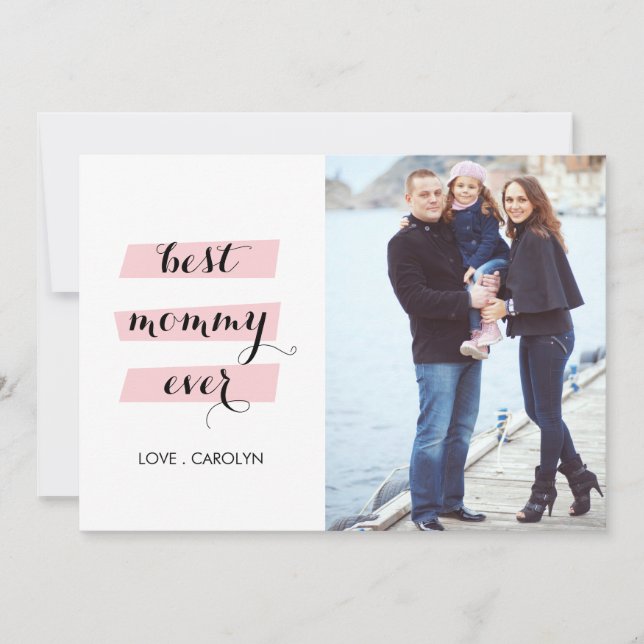 Carte de la fête de la mère de la meilleure maman (Devant)