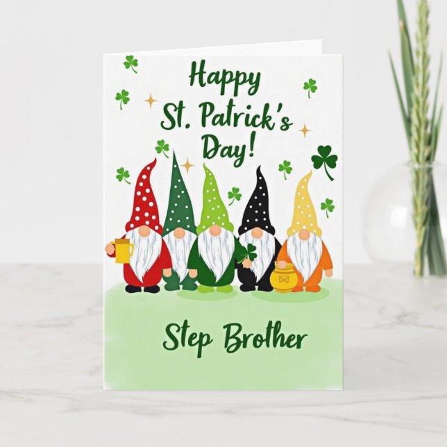Carte de la fête de la Saint-Patrick pour beau-frè (Devant)