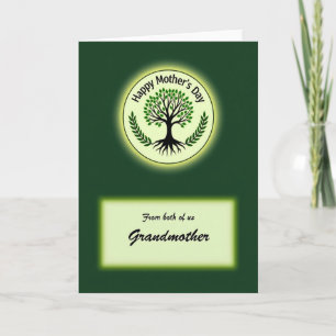 Carte de la Fête des Mères avec un Arbre Lumineux