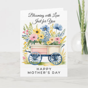 Carte de la fête des mères Blooming with Love