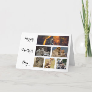 Carte de la fête des mères - collage de photos d'a