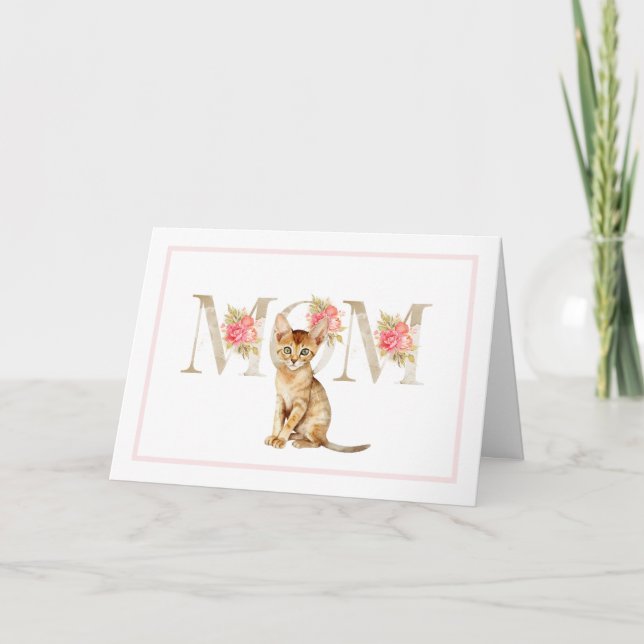 Carte de la fête des mères de mignonne Kitten (Devant)