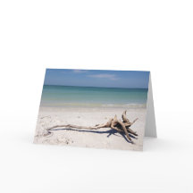 Carte de la fête des mères encadrée sur la plage